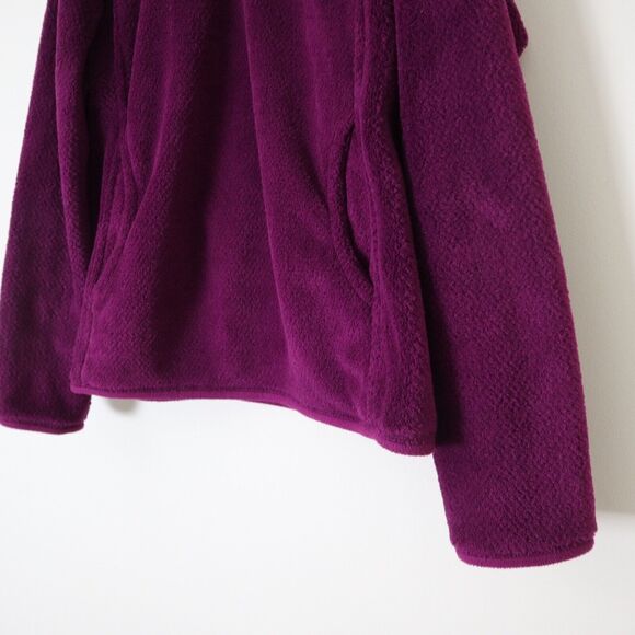 Patagonia Size M Re-Tool Snap-T Pullover Fleece Sweatshirt Mock Neck Plum Purple - Picture 6 of 10